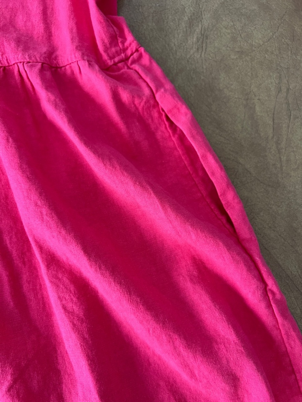 Universal Thread Hot Pink V-Neck Tie-Detail Cotton Dress - Picture 7 of 12